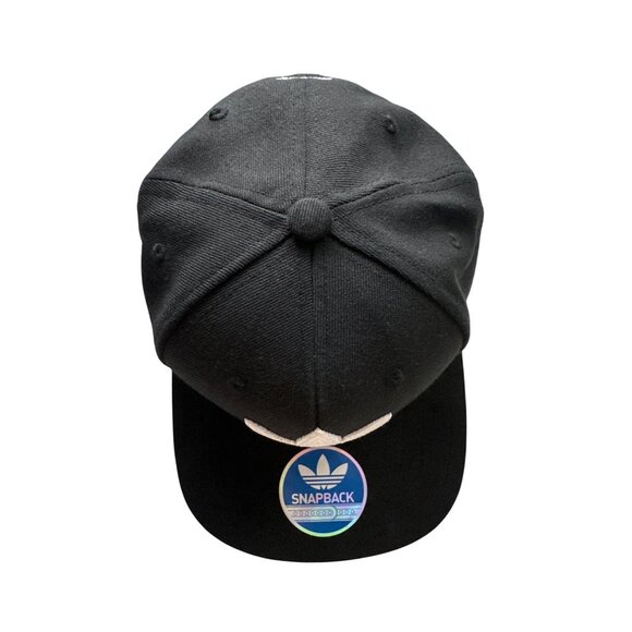 Adidas Snapback Hat Black White Green Undervisor Adjustable Cap - Picture 4 of 7